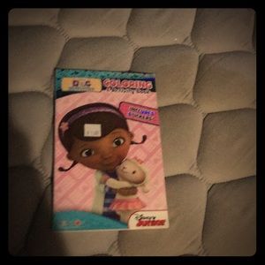 Colouring book with stickers